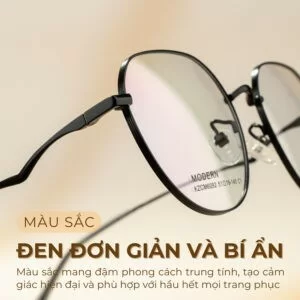 Gọng kính Agog 2906MCZK-C1 đen đơn giản