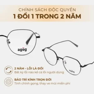 Chính sách bảo hành gọng kính Agog 2906MCZK-C1 chính hãng 100%