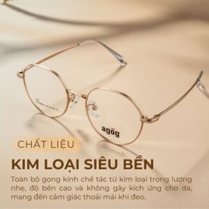 Gọng kính kim loại Agog 6206MHHK-C1 chính hãng 100%