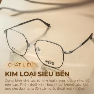 Gọng kính kim loại Agog 8616MHDK-C3 chính hãng 100%