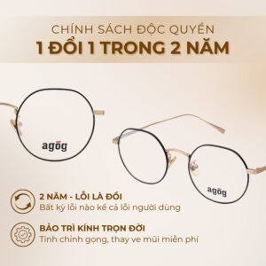 Chính sách đổi trả gọng kính Agog 9007iSCZK-C2 chính hãng 100%