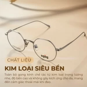 Gọng kính kim loại Agog 9007ISCZK-C3 chính hãng 100%