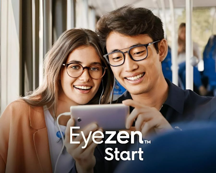 Tròng kính chống ánh sáng xanh loại nào tốt? TOP 7 phổ biến (3) Essilor Eyezen Start bảo vệ mắt toàn diện