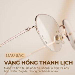 Màu sắc vàng hồng thanh lịch, trẻ trung