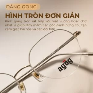 Dáng gọng tròn đơn giản