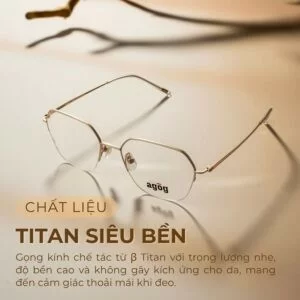Homepage (72) Gọng kính Agog 1419-C5 Titan siêu bền bỉ