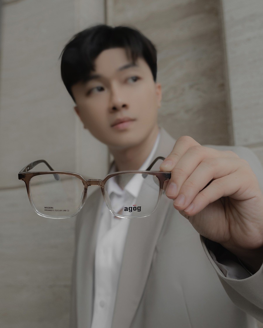 Agog Unisex - Gọng kính Nhựa - Mã 1706AXKK-C2 (7) Mắt kính Agog 1706AXKK-C2 - ảnh 2