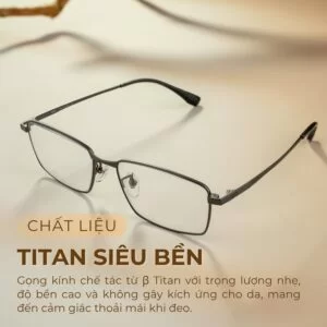 Gọng kính Agog 21142B-C4 Titan siêu bền