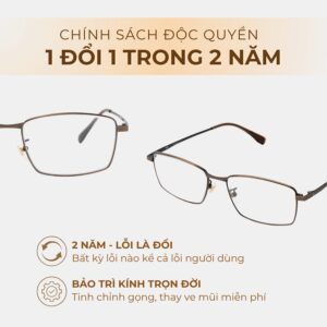 Agog Nam - Gọng kính Nhựa, Titanium - Mã 21142B-C5 (4) Chính sách bảo hành vượt trội của Agog 21142B-C5