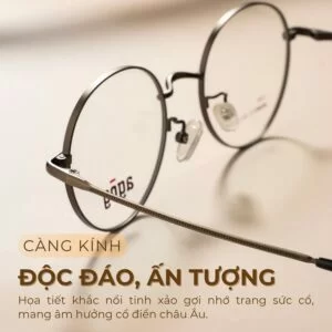 Agog Unisex - Gọng kính Kim Loại - Mã 3715MJDK-C3 (3) Càng kính mang hơi hướng cổ điển