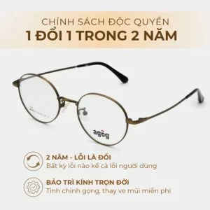 Agog Unisex - Gọng kính Kim Loại - Mã 3715MJDK-C3 (5) Chính sách bảo hành đặc biệt của agog