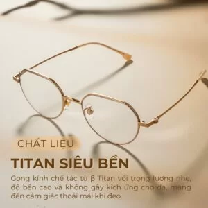 Gọng kính Agog 61142B-C3 Titan siêu bền