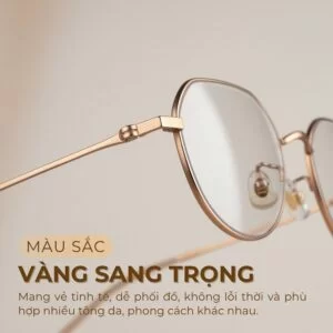Màu sắc vàng hồng nữ tính
