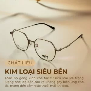 Gọng kính Agog 7616MHDK-C1 kim loại siêu bền