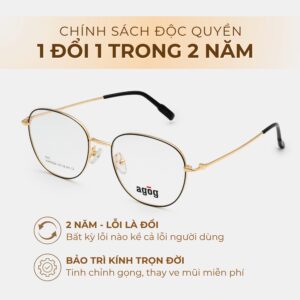Agog Unisex - Gọng kính Kim Loại - Mã 8525MHHK-C2 (4) Chính sách bảo hành đặc biệt của agog