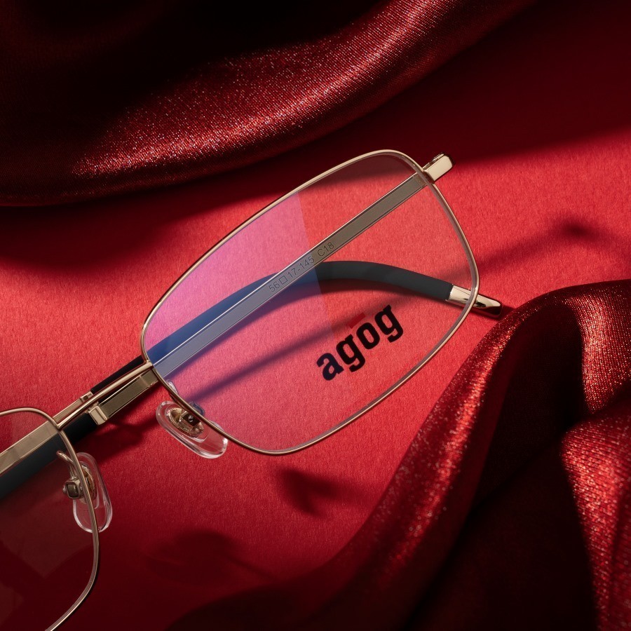 Agog Nam - Gọng kính Nhựa, Titanium - Mã 9019-C18 (10) Gọng kính chữ nhật tối giản