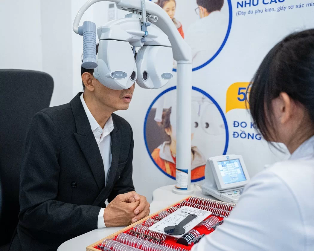 Quy trình đo mắt tại Kính Hải Triều