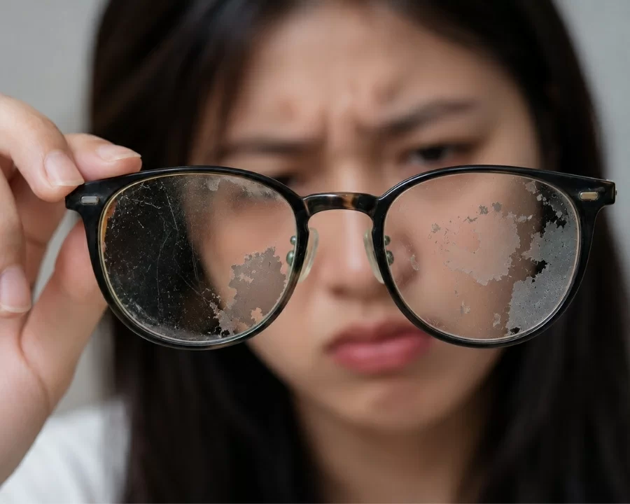 Thay tròng kính mới khi tròng đã quá cũ