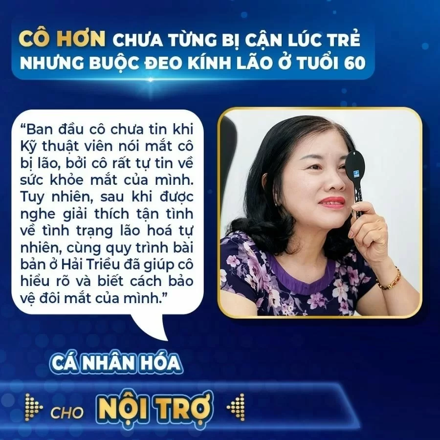 Giá đo mắt ở bệnh viện mắt bao nhiêu? So sánh với tiệm kính 2025 (4) Khách hàng nói gì về quy trình đo mắt tai Kính Hải Triều?
