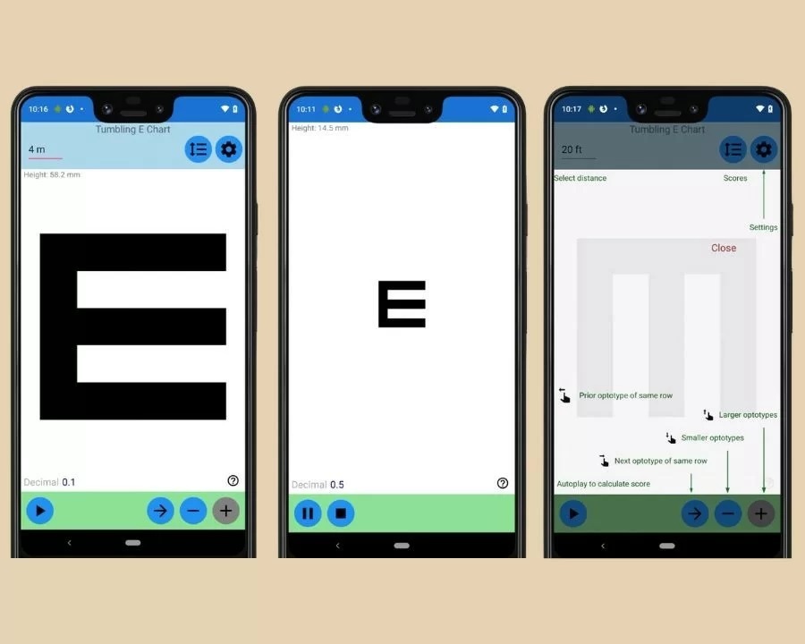 Hướng dẫn 5 cách đo độ cận tại nhà chuẩn xác (6) Có nhiều app giúp bạn test độ cận dễ dàng