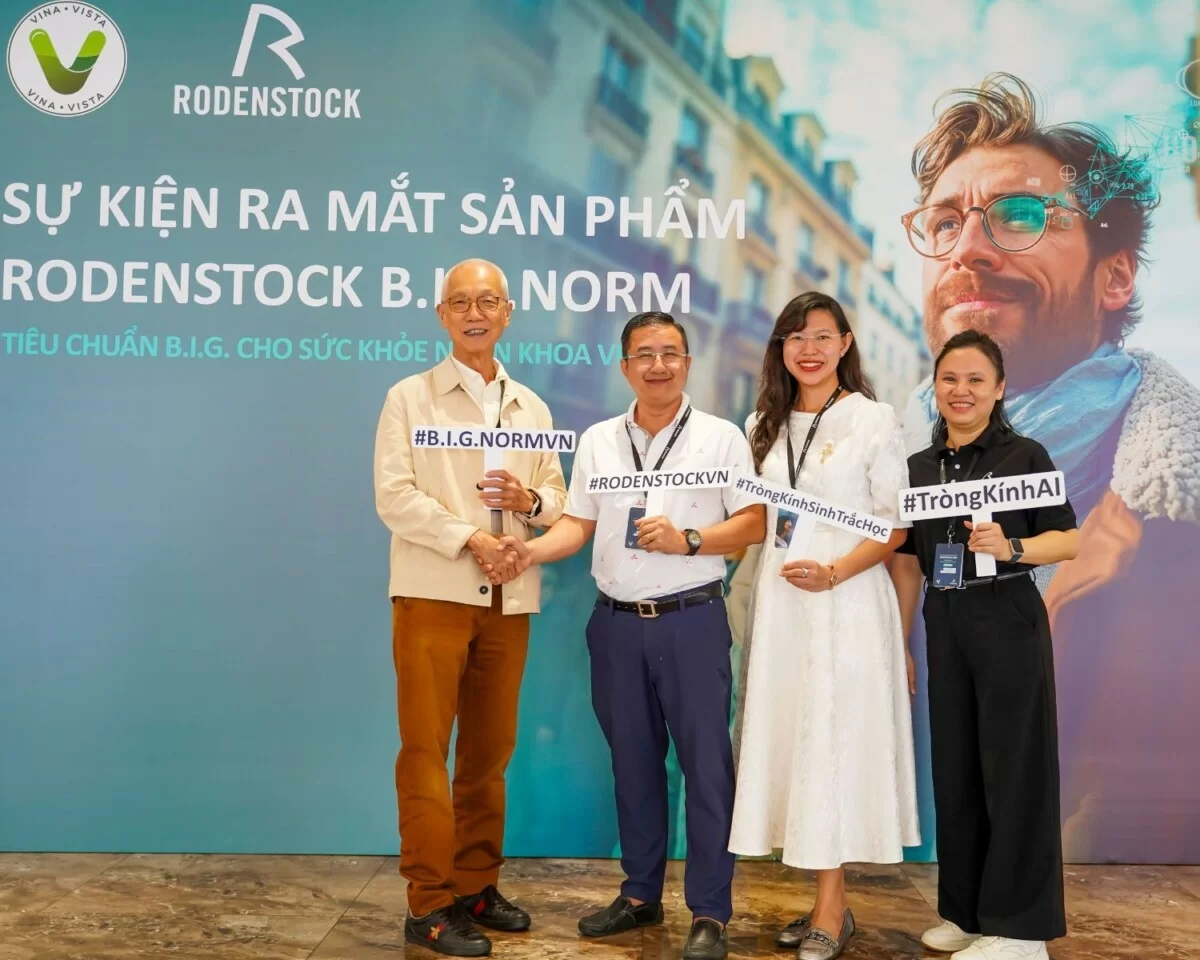 Kính Hải Triều tham gia sự kiện Rodenstock B.I.G NORM (4) Lãnh đạo Kính Hải Triều tham gia sự kiện ra mắt sản phẩm mới của Rodenstock AI