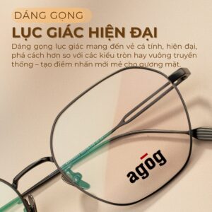 Dáng kính lục giác Agog 3209TTCZK-C3