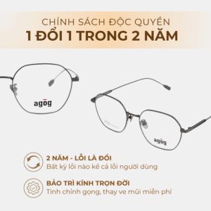 Chính sách độc quyền gọng kính Agog 3209TTCZK-C3