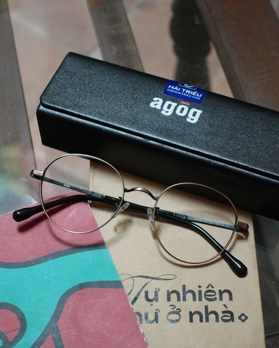Agog Unisex - Gọng kính Kim loại - Mã 3906MCZK-C4 (9) Mắt kính Agog 3906MCZK-C4 - ảnh 3