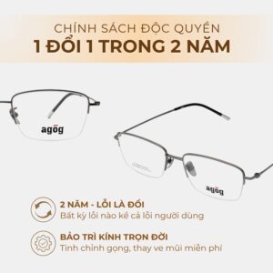 Chính sách độc quyền gọng kính Agog 5826TiSJDK-C2