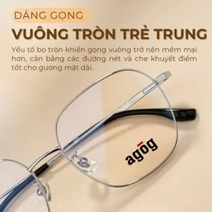 Dáng gọng kính Agog 6626TiSSYK-C3