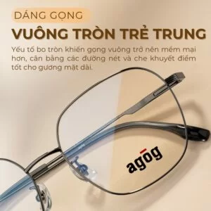 Dáng gọng kính Agog 6626TiSSYK-C4