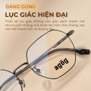 Dáng gọng kính Agog 7626TiSSYK-C4