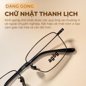 Dáng gọng kính Agog 8726TiSJDK-C4