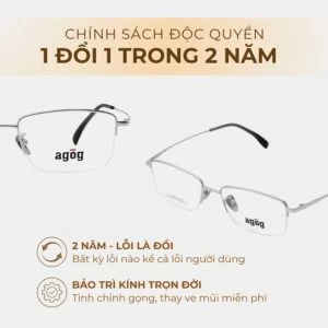 Chính sách bảo hành độc quyền gọng kính Agog 9726TiSJDK-C2