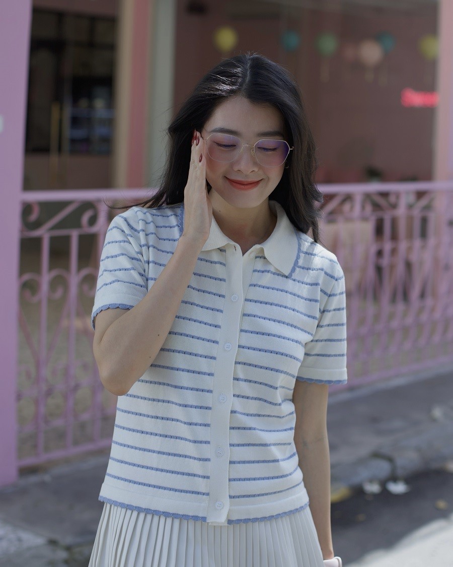 Agog Nữ - Gọng kính Nhựa, Titanium - Mã 1419-C5 (10) Mắt kính Agog 1419 C9 - ảnh 4