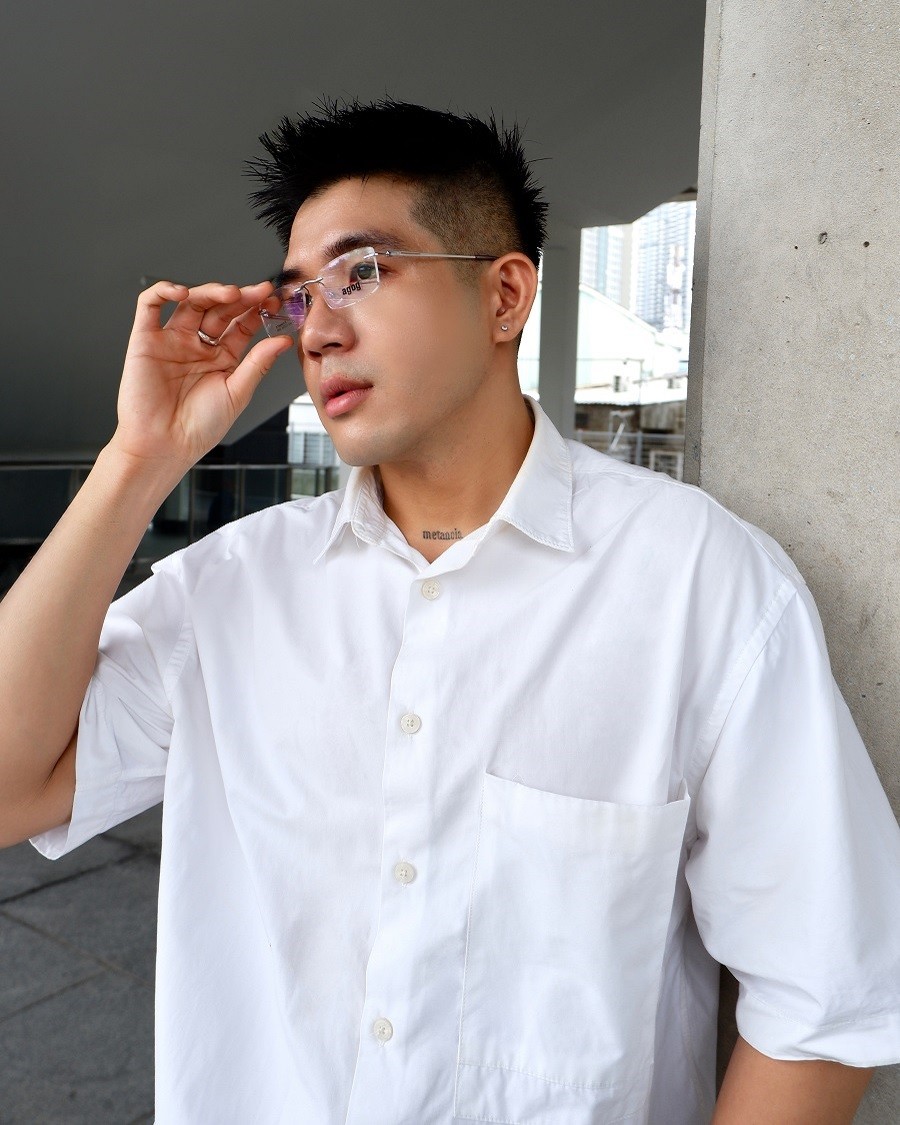 Agog Unisex - Gọng kính Nhựa, Titanium - Mã 1509-C3 (9) Mắt kính Agog 1509-C3 - Ảnh 7