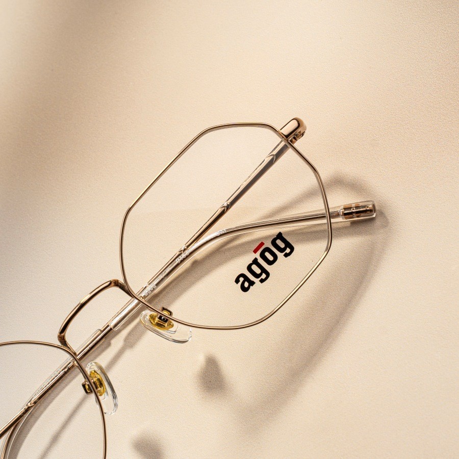 Agog Nữ - Gọng kính Titanium - Mã 3619-C5 (7) Dáng kính đa giác