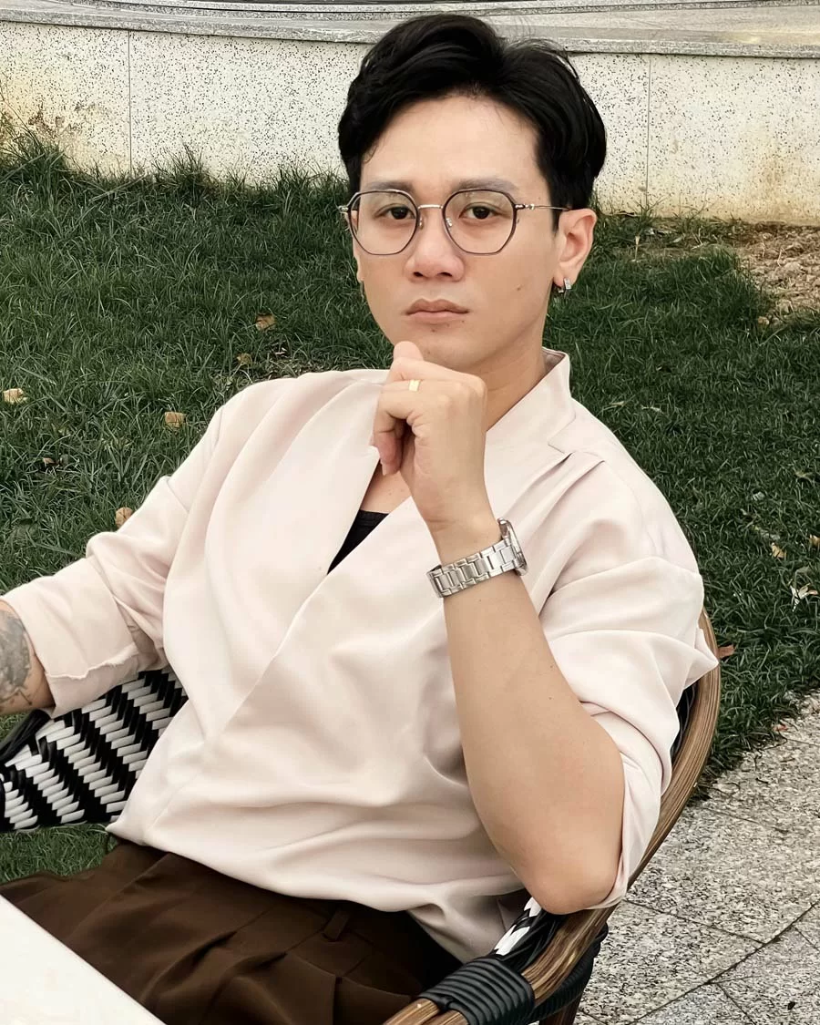 Agog Hexgonal Nam - Gọng kính Titanium - Mã 9516TiSDKK-C3 (9) mắt kính Agog 9516TiSDKK-C3 - ảnh 9