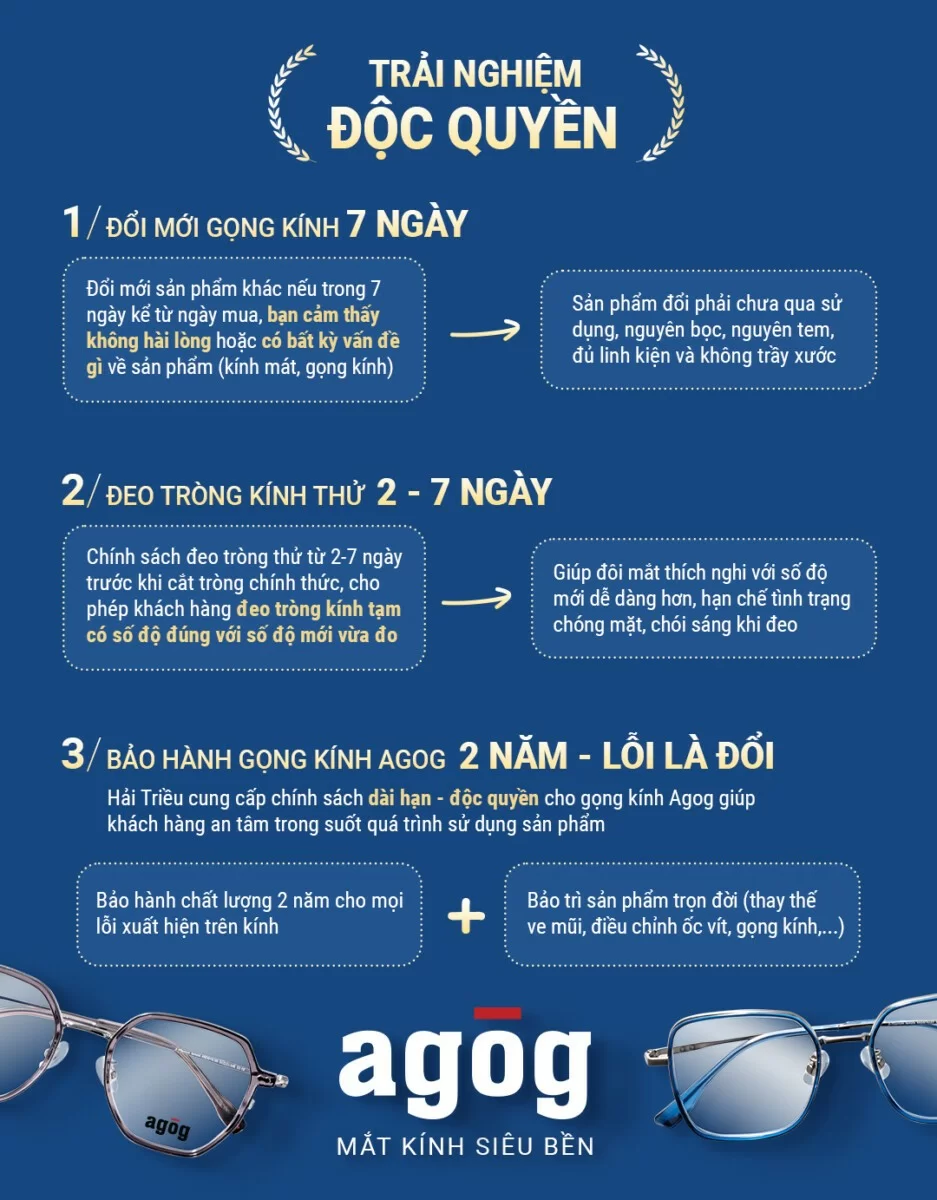 Chính sách bảo hành (7) Trải nghiệm chính sách bảo hành độc quyền tại Kính Hải Triều