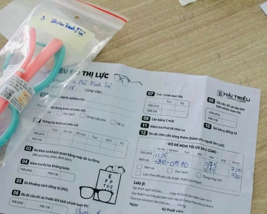 Đo khúc xạ mắt là gì? Mục đích, tầm quan trọng và đối tượng (8) Hướng dẫn cách đọc phiếu đo khúc xạ mắt