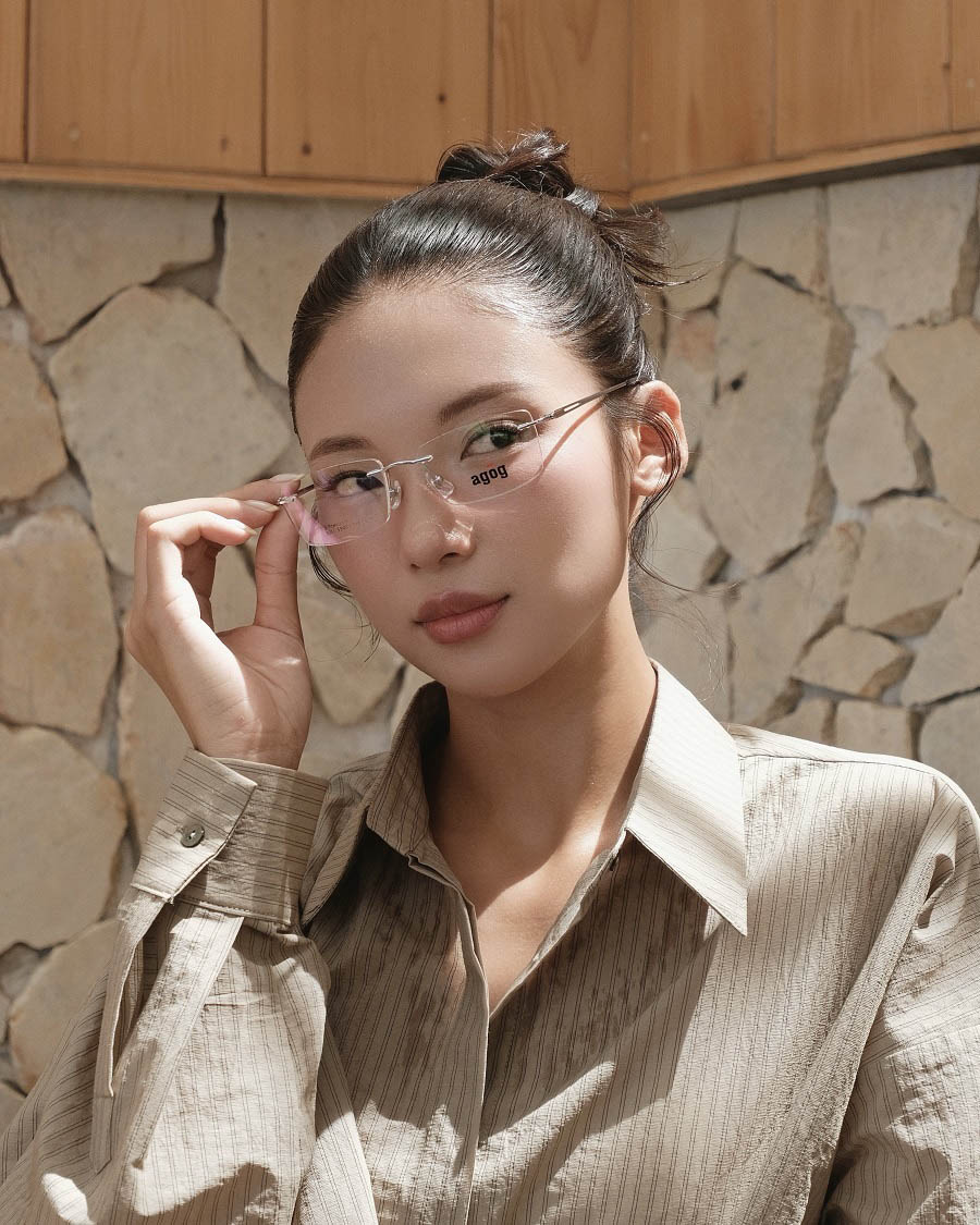 Agog Unisex - Gọng kính Nhựa, Titanium - Mã 1509-C3 (12) Mắt kính Agog 1509-C3 - Ảnh 12