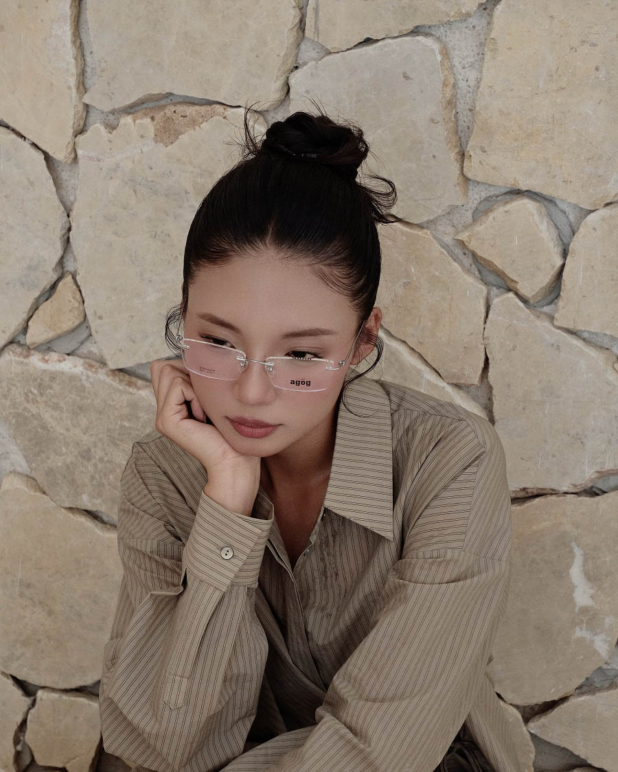 Agog Unisex - Gọng kính Nhựa, Titanium - Mã 1509-C3 (13) Mắt kính Agog 1509-C3 - Ảnh 13