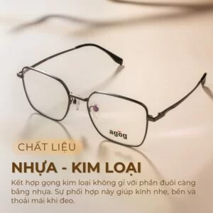 Chất liệu kim loại, nhựa bền nhẹ