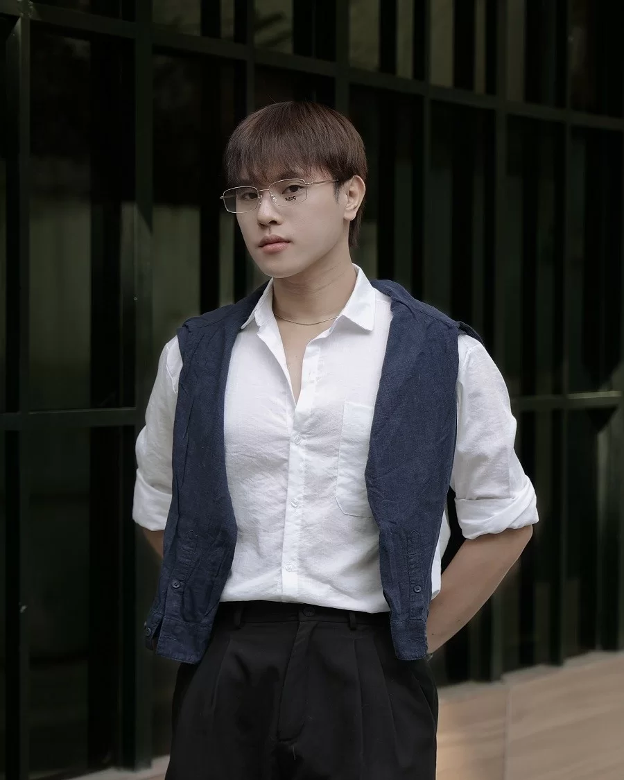 Agog Nam - Gọng kính Nhựa, Titanium - Mã 9019-C18 (7) Mắt kính Agog 9019-C18 - ảnh 1