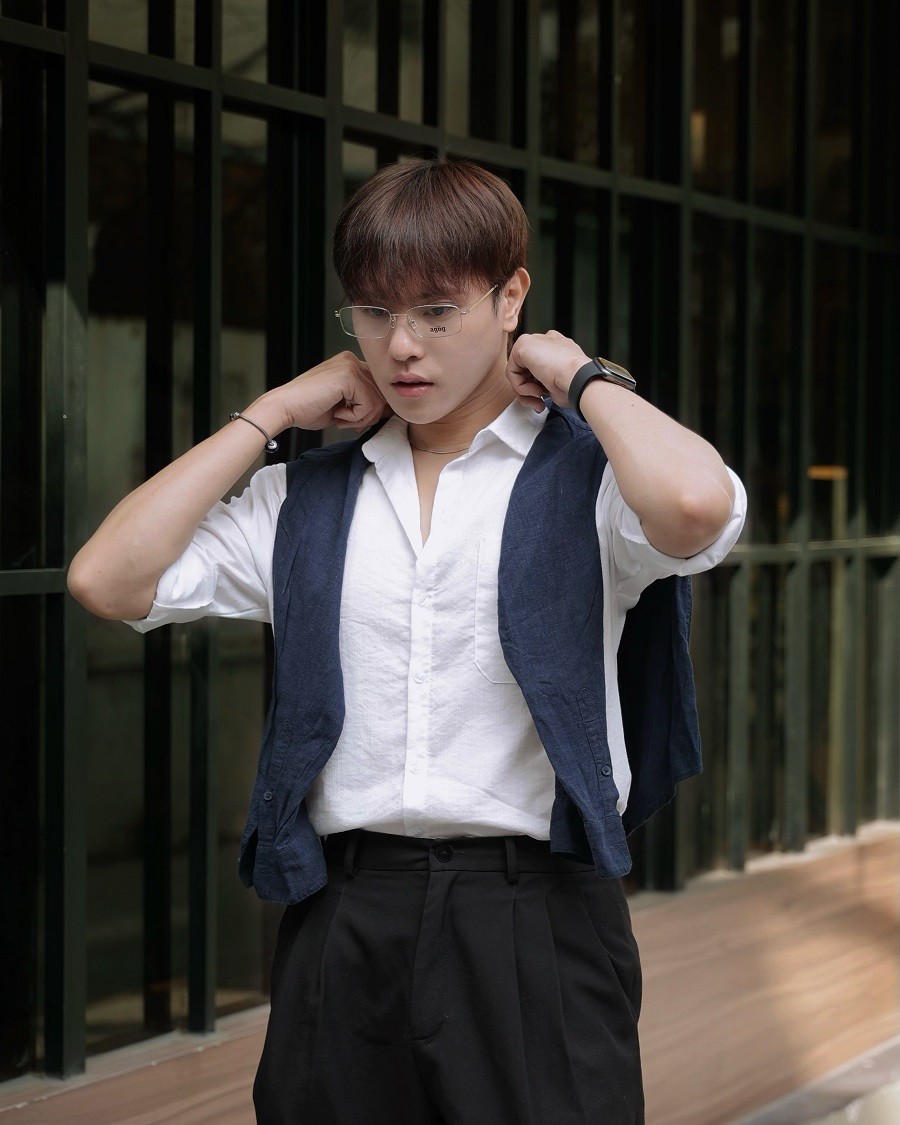 Agog Nam - Gọng kính Nhựa, Titanium - Mã 9019-C18 (9) Mắt kính Agog 9019-C18 - ảnh 3