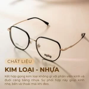 Gọng kính Agog 2016ADKK-C1 chất liệu kim loại nhưa siêu bền