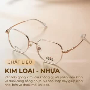 Gọng kính Agog 2016ADKK-C2 chất liệu kim loại nhưa siêu bền