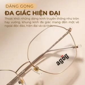 Agog Nữ - Gọng kính Nhựa, Titanium - Mã 4219-C5 (2) Dáng gọng kính Agog 4219-C5