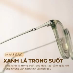 Màu xanh lá trong suốt độc đáo