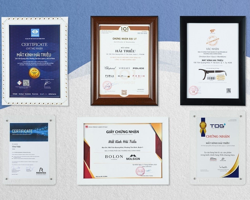 Giấy chứng nhận đại lý chính hãng ủy quyền của Hải Triều